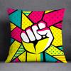 Painted Characters Collection Home Decor Pillowcases Square   Office Furnishings