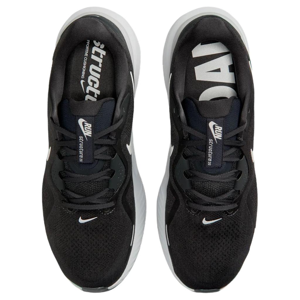 Nike Structure 26 Comfortable Versatile Non-Slip Breathable Lightweight Rebound Casual Running Shoes Men Sneakers Black HJ1102-005