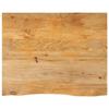 VidaXL Table Top with Live Edge 90x80x2.5 Cm Solid Mango Wood, Wooden Table Top, Side Table Top, 370459