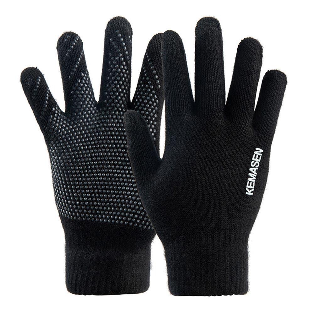 Warm Touch Screen Mitten Thicken Non-slip Gloves Fashion Knitted Gloves  Men Women