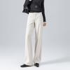 Old money temperament Tencel wool narrow version straight-leg pants women's drape sense advanced sense 1116 autumn women's commuter suit pants wide