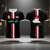 New Iraqi Flag Printed Summer 3D Printed Children's Outfit Football Jersey T-shirt Loose and Comfortable Suitable for Daily Wear