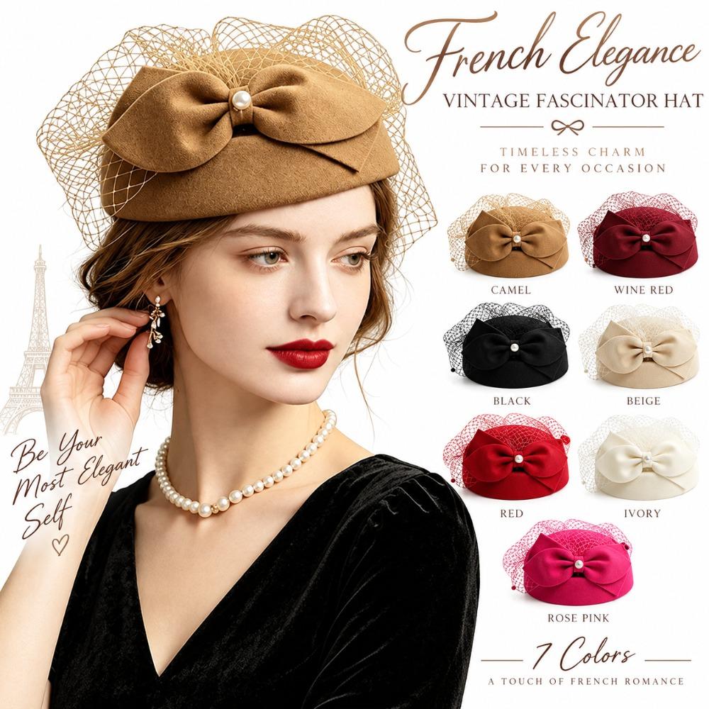 Breathable Wool Jazz Hat Warm Woolen British Style Hat Fashion Felted Wool Hat Evening Cocktail