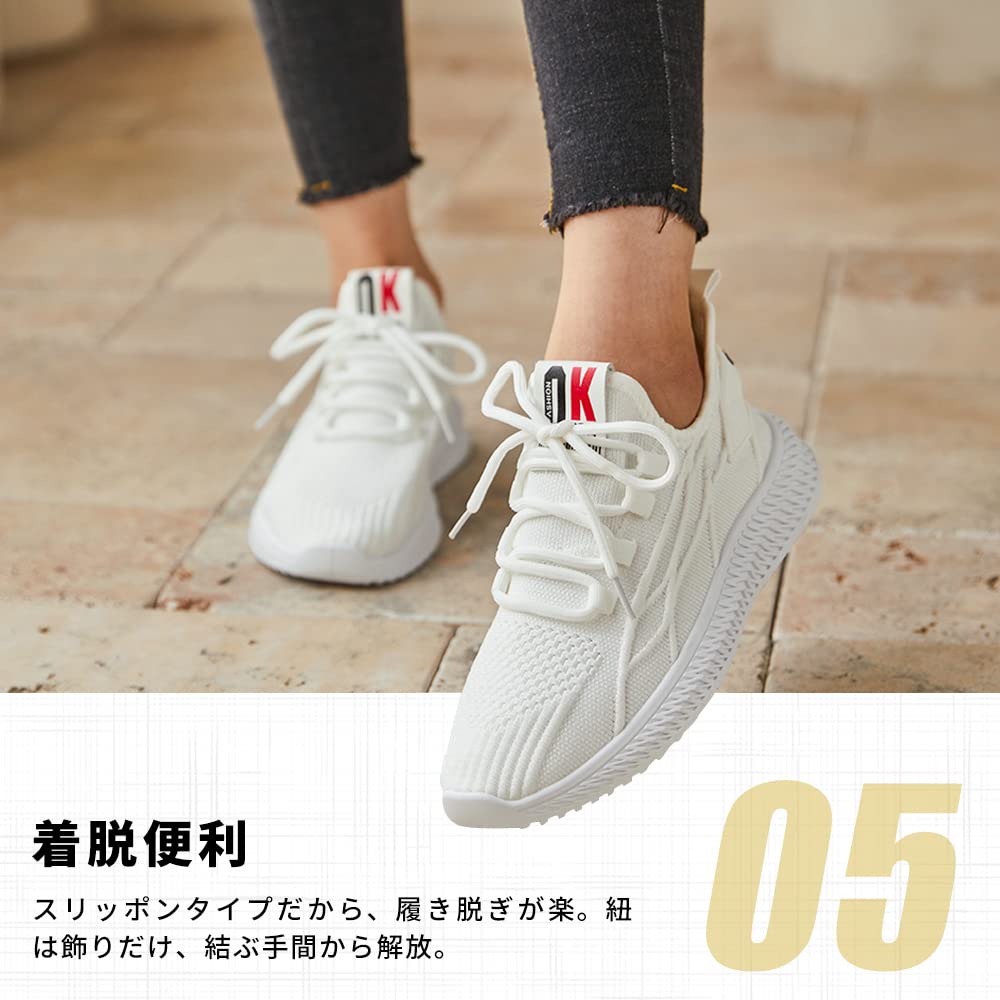 Running Indoor Athletic Gym Walking Fitness Ventilation [PAFHL] Women's Shoes, Sneakers, Shoes, Shoes, Lightweight, Shoes, Shoes, (6621 Black, 24.0cm)