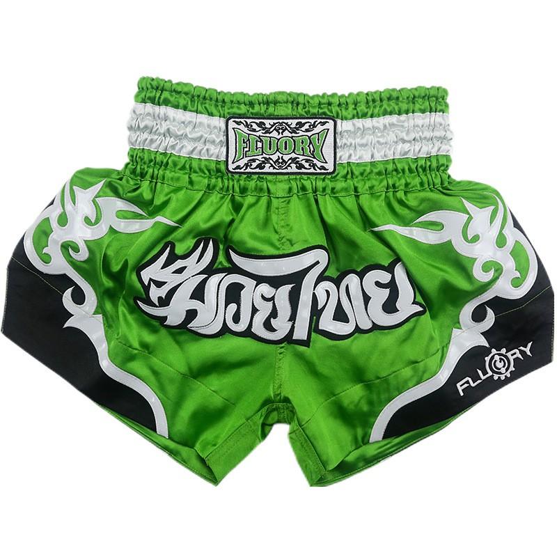 Men Women Boxing Shorts MMA Training Fighting Gear Lightweight Satin Martial Arts Uniform