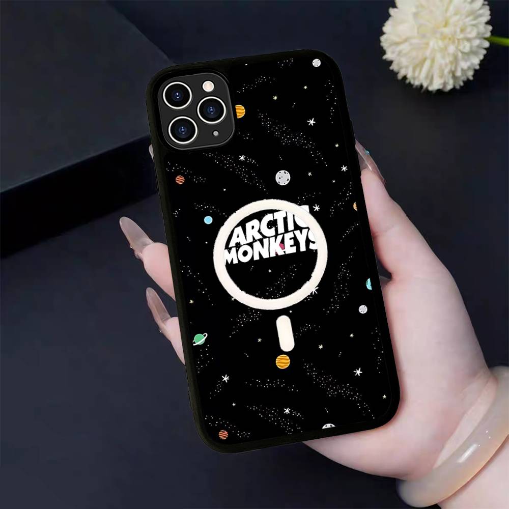 

Logo A-Arctic M-Monkeys Magnetic Wireless Phone Case For IPhone 17 16 15 14 13 12 11 Pro Max Plus Mag Phone Cover iPhone 14 plus