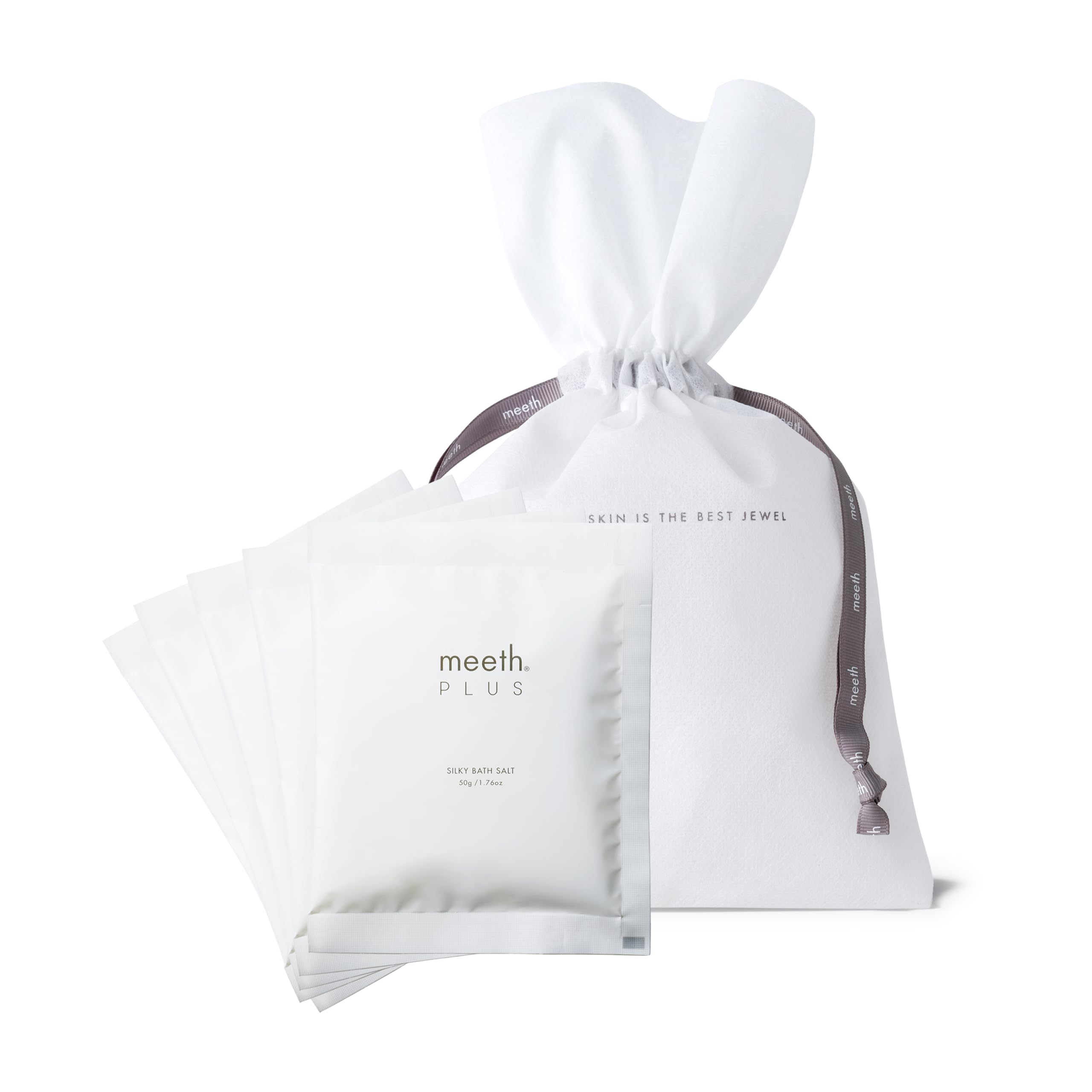 

Meeth PLUS Silky Bath Salts Gift Set 5 Bag Wrapping (50g, servings) [Moisturizing/Warm Bath/Gift Included/Gift Available/Bath Salts]
