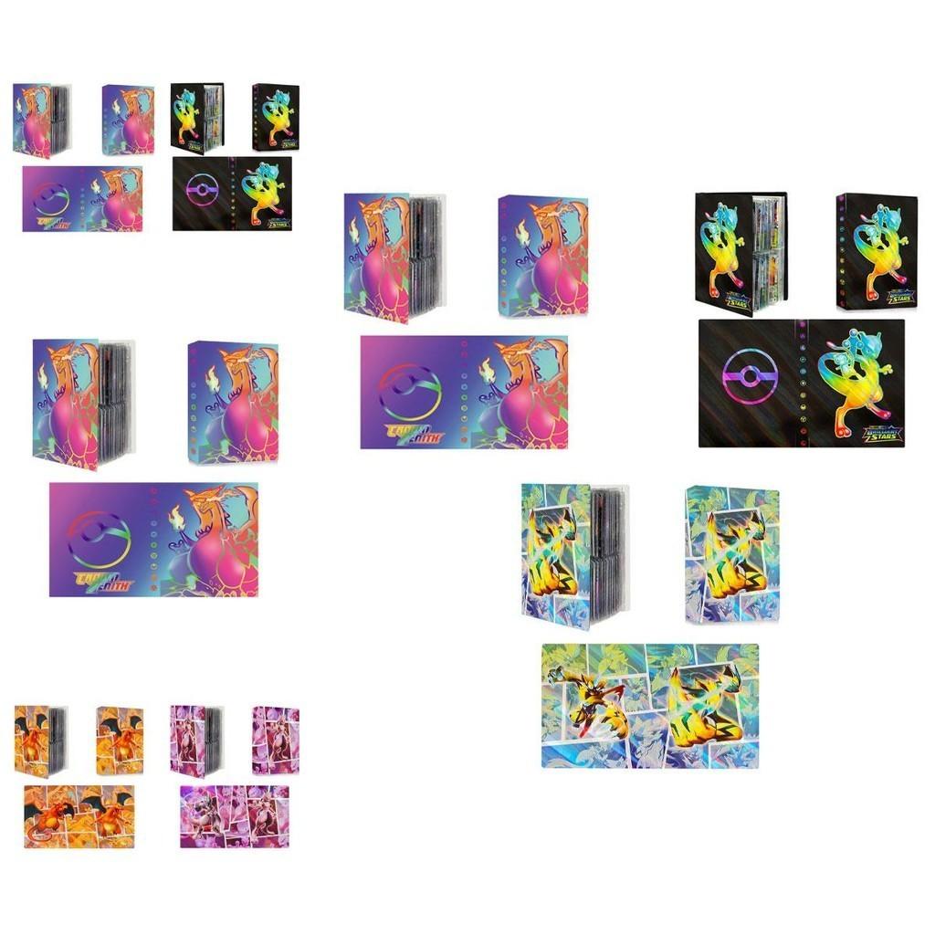 ספר אוסף כרטיסי פוקימון צבעוני לחובבי חיות מחמד כיסוי PP, 30 עמודים, 32.5 ס"מ X 20 ס"מ