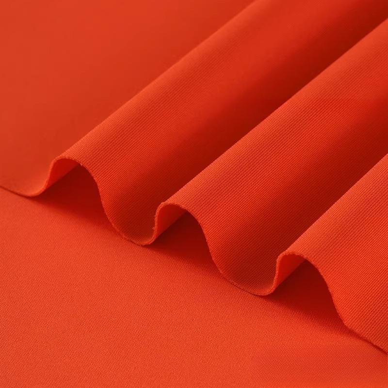 Air Layer Fabric Spring Summer Thin Knit Elastic Soft Breathable Clothing Fabric Cloth Sewing Polyester Spandex Rayon Material