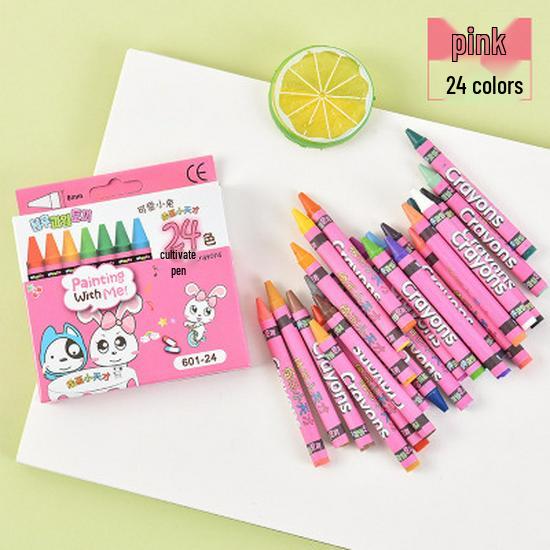 Kindergarten Oil Pastel Crayons: 8, 12, 24 Colors - Back-to-School Stationery, Party Favors, Drawing & Graffiti