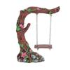 Miniature Fairy Garden Swing, Flower Tree, Figurine, Model For Micro Landscape, Courtyard Garden, Outdoor Display Decor