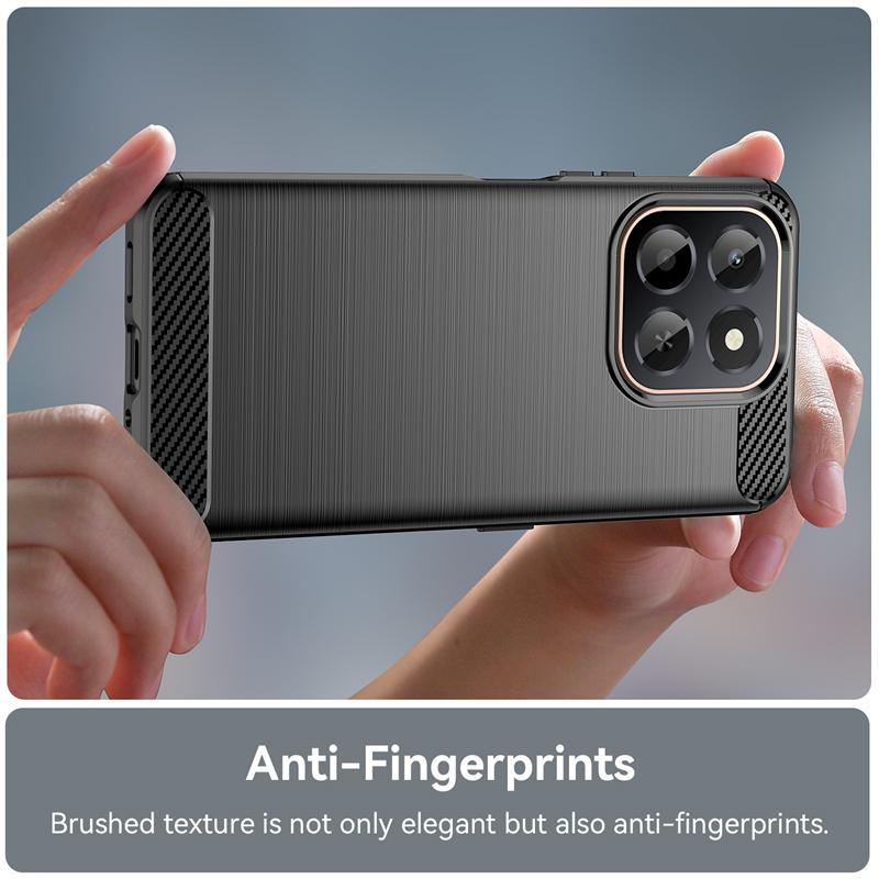 Soft TPU Funda For Honor X6C Shockproof Soft Silicone Carbon Fiber Back Cover Honor X6C Phone Case For Honor X6C Case 6.61 inch