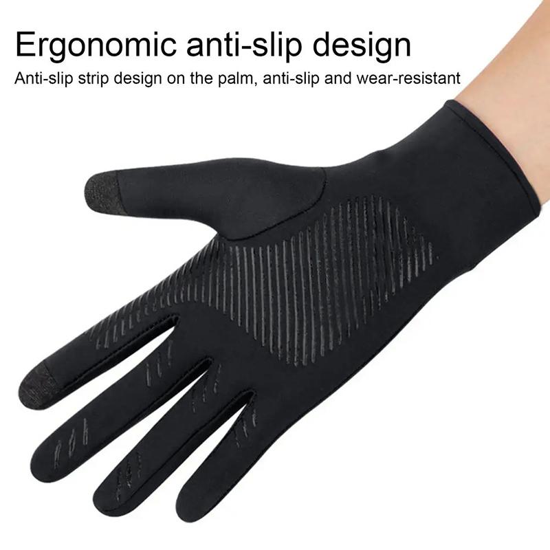 Summer Ice Silk Touchscreen Anti Slip Gloves Outdoor Fishing Waterproof Sunscreen Gloves Bicycle Gloves Premium Grade Auto Interior Accessory