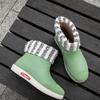 Non Slip Water Shoes Women's Short Outer Wear Rain Boots Students Fashion Rain Boot Warm Rubber Water