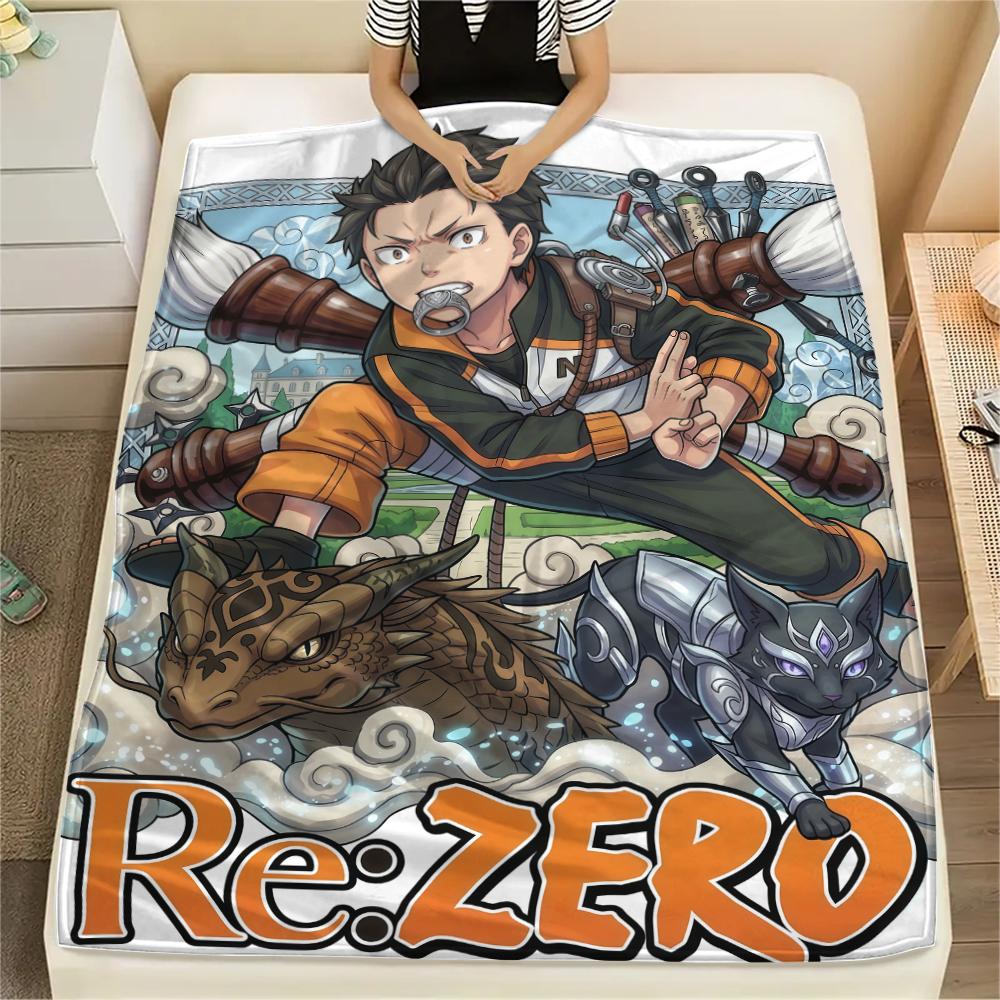 ReZero Starting Life In Another World designPrint Flannel Blanket, High Quality Comfortable for All Seasons, Home Decor, Warmth and Comfort