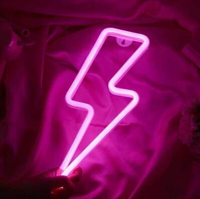 LED Neon Lights with Lightning Cloud Lights Planet Modeling Lights Love Christmas Night Lights