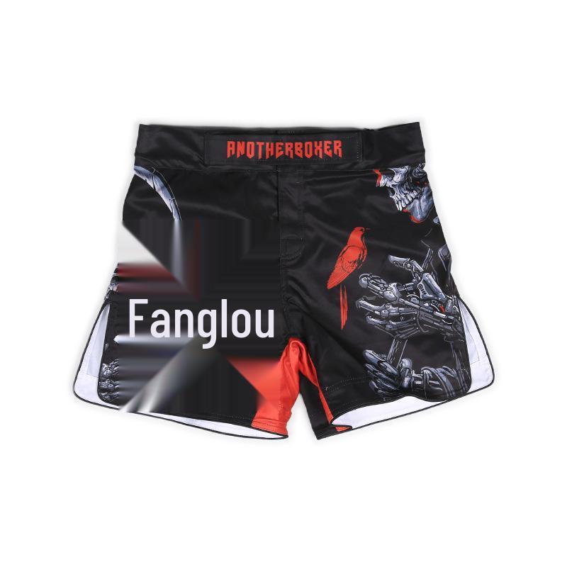 AN Nowe Uniseks Odporne na Rozdarcia Spodenki Treningowe MMA Jiu-Jitsu – Mikroelastyczne Spodnie do Walki