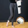 2025 Stylish Plus Size High Waist Elastic Velvet Cropped Skinny Pants - Autumn/Winter Collection