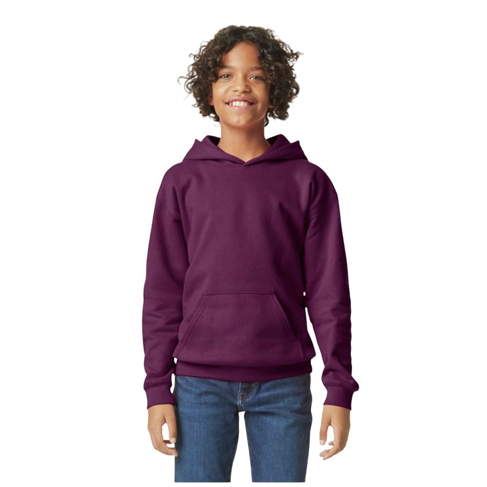 Gildan Childrens/Kids Softstyle Plain Fleece Midweight Hoodie