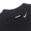 Nike Solid Color Logo Print Stand Collar Long Sleeve T-Shirt Men Tops Black DX5869-010