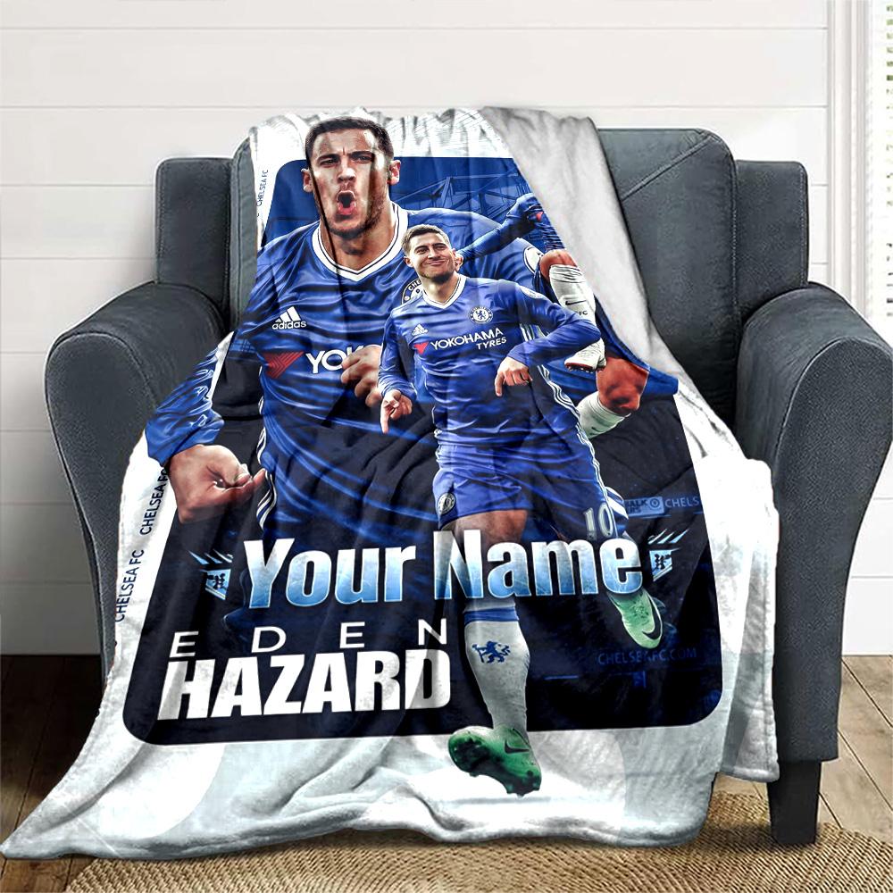 Chelsea Fc Football Player Customize Text Blanket Throw Customizable Blanket Warmthful Decor Perfect for Bedding Picnics Office Couch