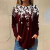 Women's 3d Print Autumn Long Sleeve Tops Women's T-Shirt O-Neck Oversized Ladies Clothin