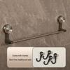 Retractable No-Drill Suction Cup Towel Rack and Hook for Bathroom Storage
