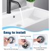 Sink Drain Stopper Bathroom Basin Universal Push Button Pop Up Plug Anti Clog Hair Catcher