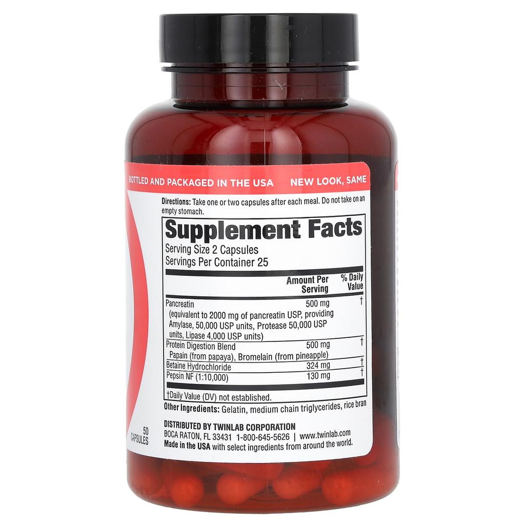 Super Enzyme Capsules, 50 Capsules