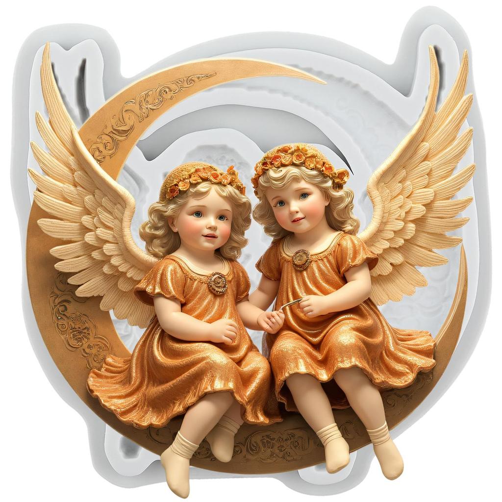 Angel Silicone Molds Angel Baby Fondant Mold Cake Decorating Tools Cupcake Topper Candy Chocolate Gumpaste Mold