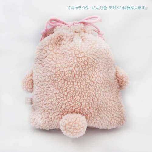 Skater Boa Drawstring Pompon's Bear Drawstring Bag 25.5 x 20cm ZKT1-A