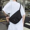 New Diagonal Span Chest Bag, Men's Shoulder Bag, Tooling, Student Sports Chest Bag, Waist Bag, Men's Messenger Bag, Pleated Bag.