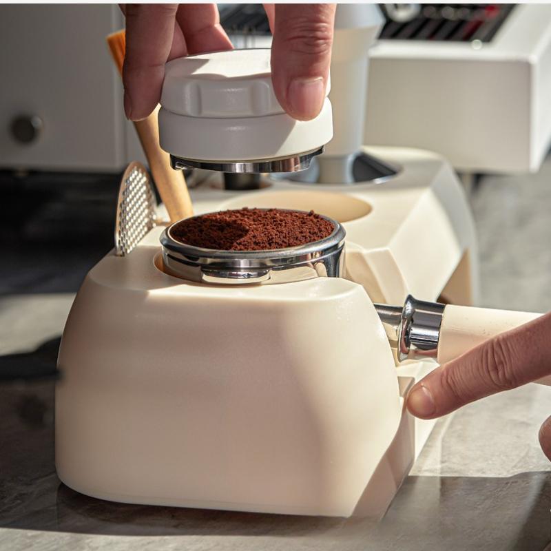 Universellt Espressohandtag Ställ Kaffefördelare Tamperbas ABS Barverktygshållare för Kaffetillbehör