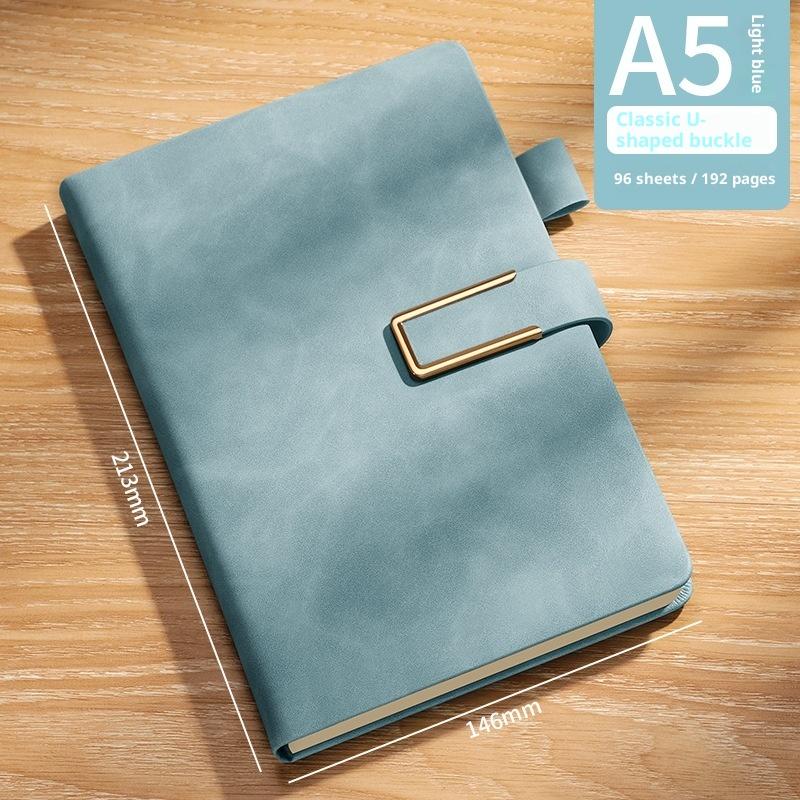 Vintage A5 Leather Notebook With Personalized Soft Cover For Business Meetings And College Life