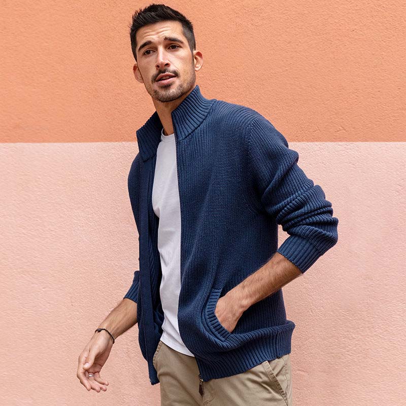 

Осенне-зимний новый свитер с круглым вырезом, мужской теплый свитер, верхняя мужская футболка с длинными рукавами M