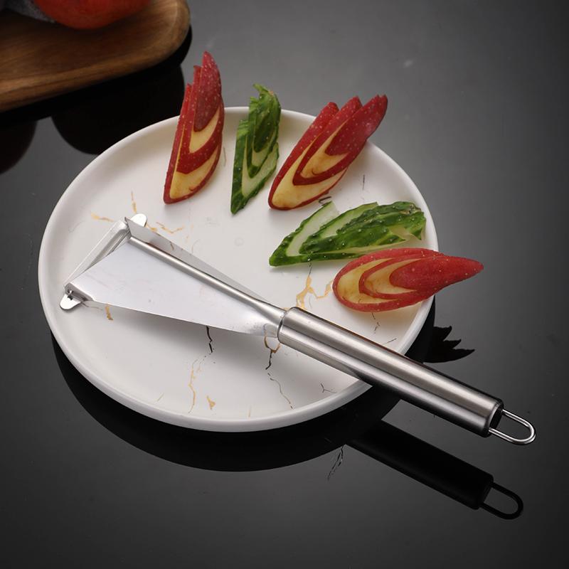 

Multi-Fruit Slicer, Push to Cut Apples, Potatoes, etc. 28x8cm, Stainless Steel, Easy to Use United States
