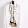 Thin and Narrow Long Small Silk Scarves Women's Foreign Style Fashionable and Versatile Sunscreen Silk Scarves Spring and Summer Scarves Scarves