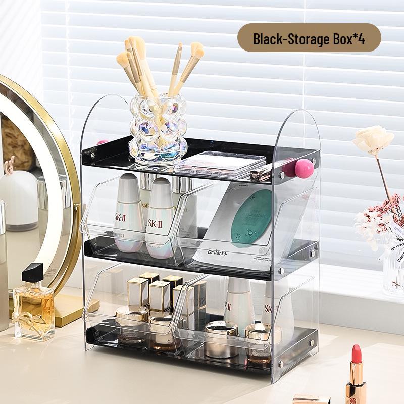 Hochwertiges Kosmetik-Aufbewahrungsregal im chinesischen Stil für Make-up- und Hautpflegeprodukte