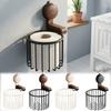Suction Cup Bathroom Paper Holder Non Perforated Toilet Tissue Basket  Soap Holder
