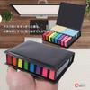 Lubonarie Sticky Large Capacity Set of 12 with Dedicated Office Supplies 12 Notes, Designs, Case, (Colorful Colors)
