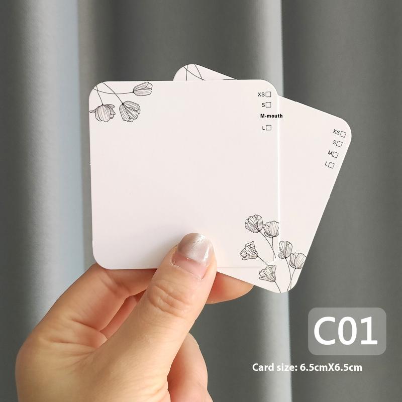 20 Sheets Press On Nail Bottom Flower Pattern Cardboard Photo Prop Handmade False Nail Art Tips Display Show Card Manicure Tools