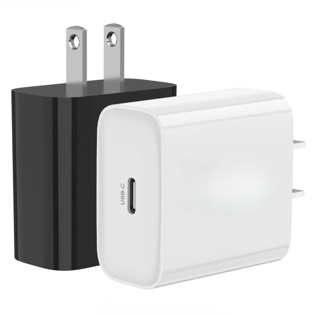 20W PD Fast Charger USB-C Wall Adapter for iPhone 17 16 Pro Max 15 Pro Max,iPad,Air,Mini 6, US Plug Compact Safe Charging