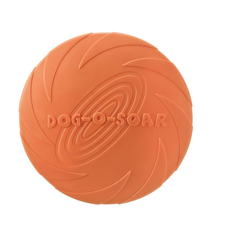 

Silicone Flying Saucer Funny Dog Cat Toy Dog Game Flying Discs Resistant Chew Puppy Training Interactive Pet Supplies S-15CM оранжевый