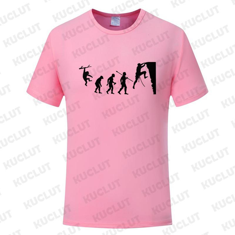 Fashion T-Shirts Male Tshirts Men Summer Tee Shirt Women Evolution Climbing Design Short Sleeve Top Tees Female Boy Brand Tees