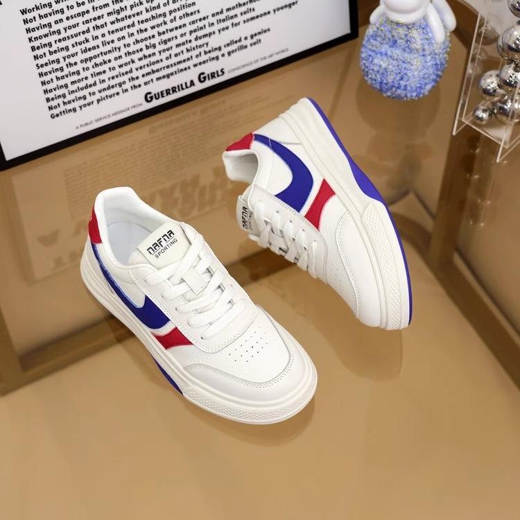 

thick-soled white shoes women s spring and autumn versatile casual board shoes heightening sports shoes 35