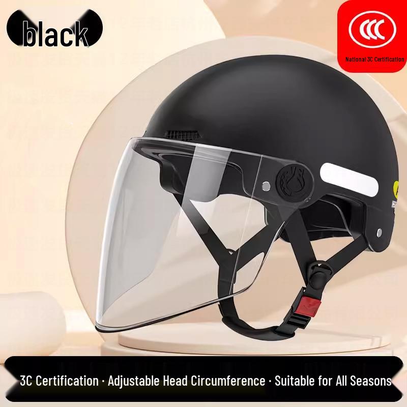 Universal 3C Certified Electric Bicycle Helmet with Sun Visor for Adults & Children - All-Season Safety Helmet for Men, Women & Scooter Riders