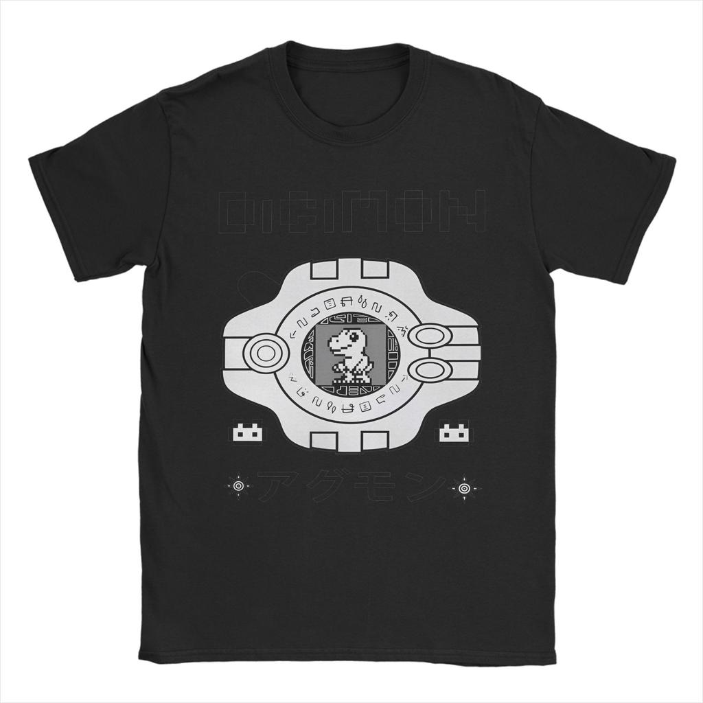 Digimon Agumon Summer Top Aesthetic T Shirt 100% Cotton Tops Vintage Short Sleeve Crewneck Tee Shirt Gift Idea T-Shirts