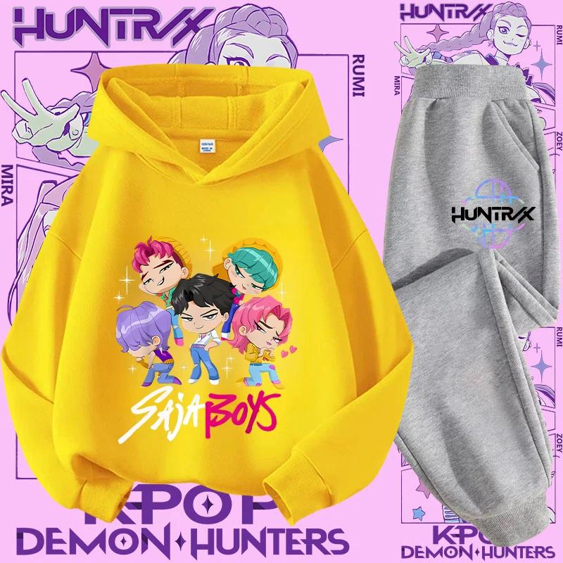 Ținută Streetwear Copii Hanorac K-Pop Demon Hunter Pulover Sweatshirt Anime Trening Desen Animat Fete Băieți Haine Copii