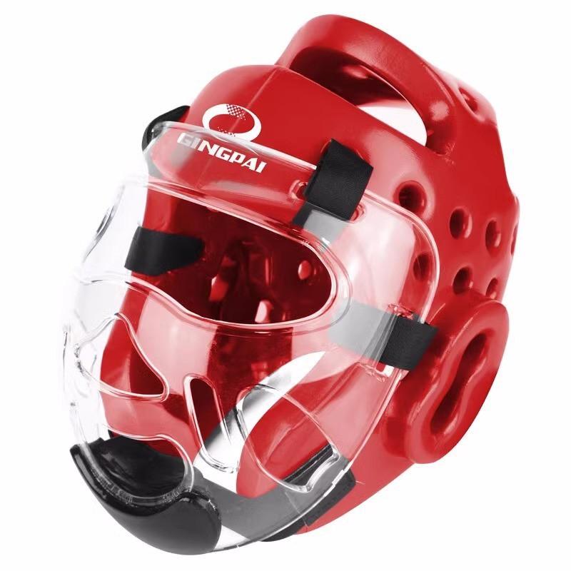 Taekwondo Boxing Headgear Adults Kids Training Protective Helmet With Face Shield MMA Karate Sparring Gear