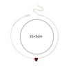 1pcs Heart Necklace For Women Colorful Zirconia Copper Claw Necklace Fashion Trendy Holiday Gift